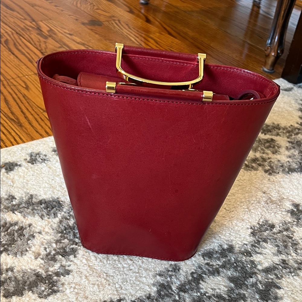 & Other Stories Leather Bucket Bag